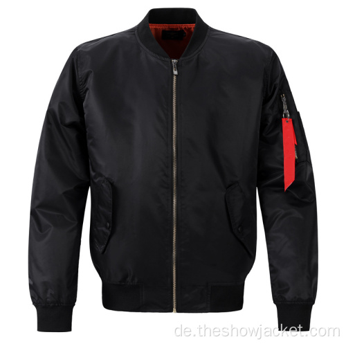 Herbst Winter OEM Custom Bomber Jacke für Männer